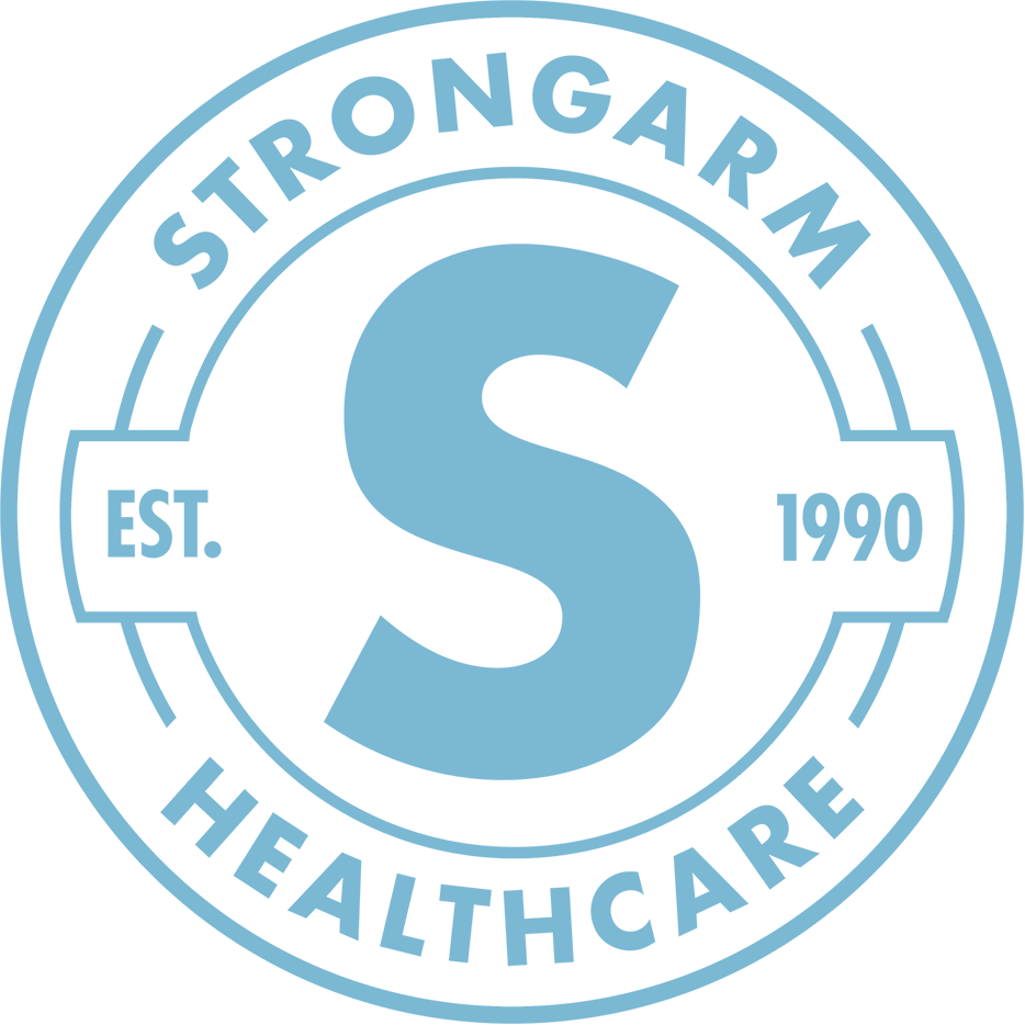 Strongarm Healthcare - Ergonomic Display & Keyboard Wall Arm Workstations Designed for the Healthcare Industry