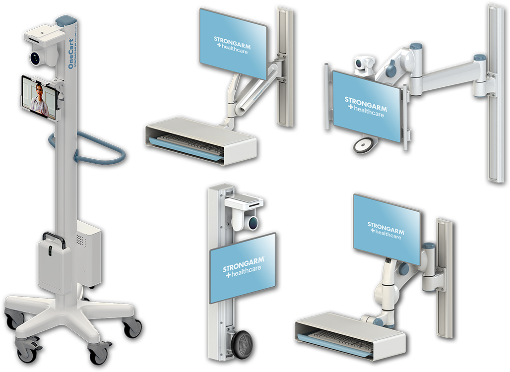Strongarm Healthcare | Wall arm mounting solutions, telehealth workstations, and medical device mountings for the healthcare industry.